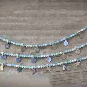 Pulsera Gitana Aguamarinas Stock