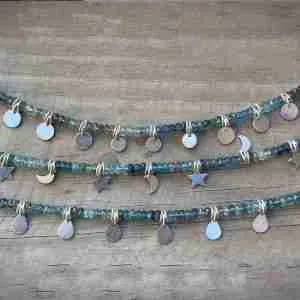 Pulsera Gitana Aguamarina